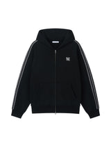 アセルフーデッドジップアップ ブラック