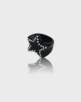  [Formica] Star Stud ring (Black) 