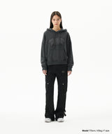 RAW CUT PRAY CROP HOODIE