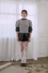 Herringbone shorts_black