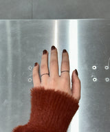 skein black ring(2set)