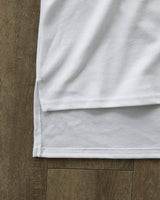 KP ディープスリットハーフTシャツ ホワイト