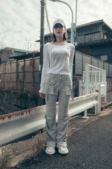 Ornament printed top (White)