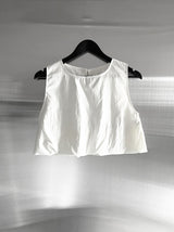 Cloud Nylon Crop Blouse