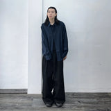 Twin-Pleated Draped Trousers