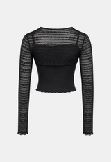 Arielle Lace Ribbon Top Set
