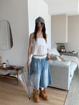 SMOKE PUNCHING BLOUSE TOP