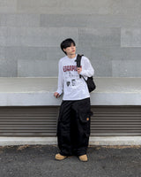 Utility Patch Wide Cargo Pants