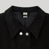 Black Corduroy Double Button Jacket