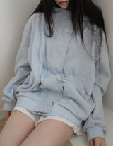 daisy button zip-up