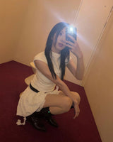 リンクル フリル トップ••♡