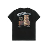 24FW ワールドワイドトラベルクオッカアートワーク半袖Tシャツ (OVERSEAS EXCLUSIVE) ブラック