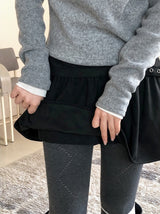 Diamond Punching Cotton Knit Tights (4color)
