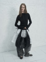 RIVET BUTTON HOODIE TOP