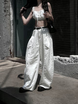 cut-line volume-up wide pants