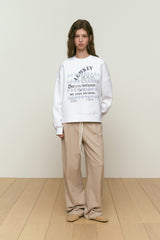 ロウキーブッククラブアーガイルパターンスウェットシャツ [WHITE]