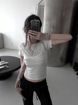 top layered short sleeves