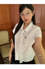 ルビーカラー半袖タイシャツ