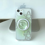 Green - スプリングスター Magsafe フォーンケース スマホグリップ セット
