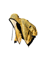 RELABEL Time Element (Decay) Woven and Dyed Spider Web Cloak for Skinny Ninja Sleeve Hollow Hoodie