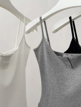 Henry Lace Sling Pure Sleeveless T-shirt