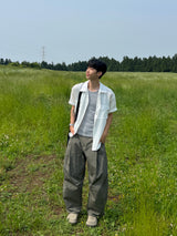 リボルバーナイロン半袖シャツ – M, L (3 Colors)
