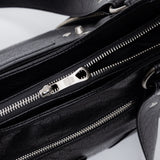 Studded Leather Shoulder Bag (Black)