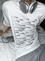 Silver Cord List Short Sleeve Tee