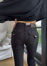スタッドミドルブーツカットパンツ