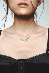 SIMPLE MELTING NECKLACE SILVER925