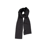 Polka Dot Long Scarf (black)