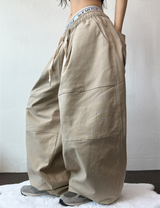 COTTON WIDE BALLOON LONG PANTS 💜🖤💛3COLOR