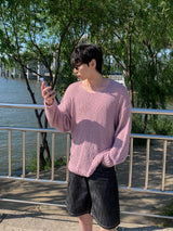 ASCLO Castle Boat Neck Summer Knit (4color)