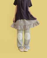 ラベンダーパッチレギンスパンツ ( 2 color)