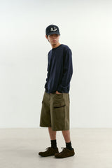 Comfort 3-Button Henley Neck (Navy)