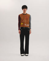 STUD BOOTCUT SUEDE PANTS (BLACK)