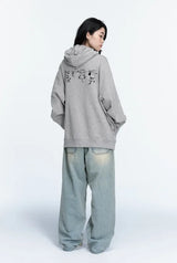 26FW★ハンギング キャッツ エンブロイダード フーディー