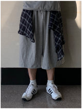 Rayo Check Layered Bermuda Pants