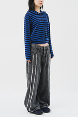Beam Track Wide Denim (2color)