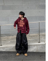 イグネル レタリング クロップ フーディー ジップアップ