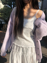 クレアフラワーレースウェーブキャミソール