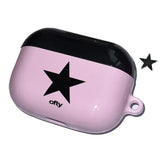 [made] mods black star airpods case (glossy hard)