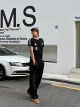 LMN VerTrack Air-Fit Short-Sleeved T-Shirt + Crack CHAMP Line Wide Pants