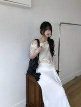 Layer off-shoulder blouse (3 colors)