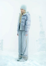 Fleece Lined Nylon Pants / Grey