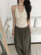 Draped tube top