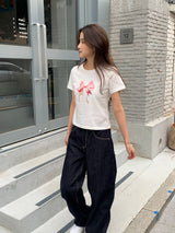 More wide denim pants