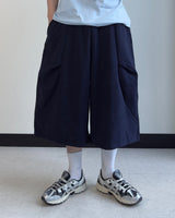 フリンサイドプリーツバミューダスイムパンツ