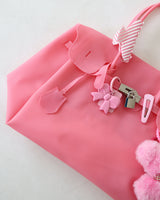 Pink Mint Pastel Ribbon Keyring