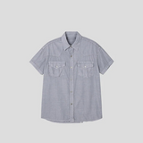 [S/S]ピグメントウェスタンマッスルフィットハーフシャツ(3color)